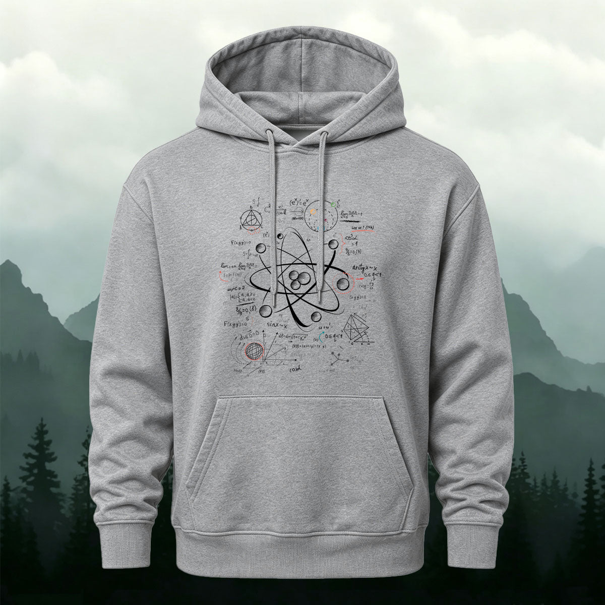 Cotton Made Physics Science Popularization Printed Hoodie