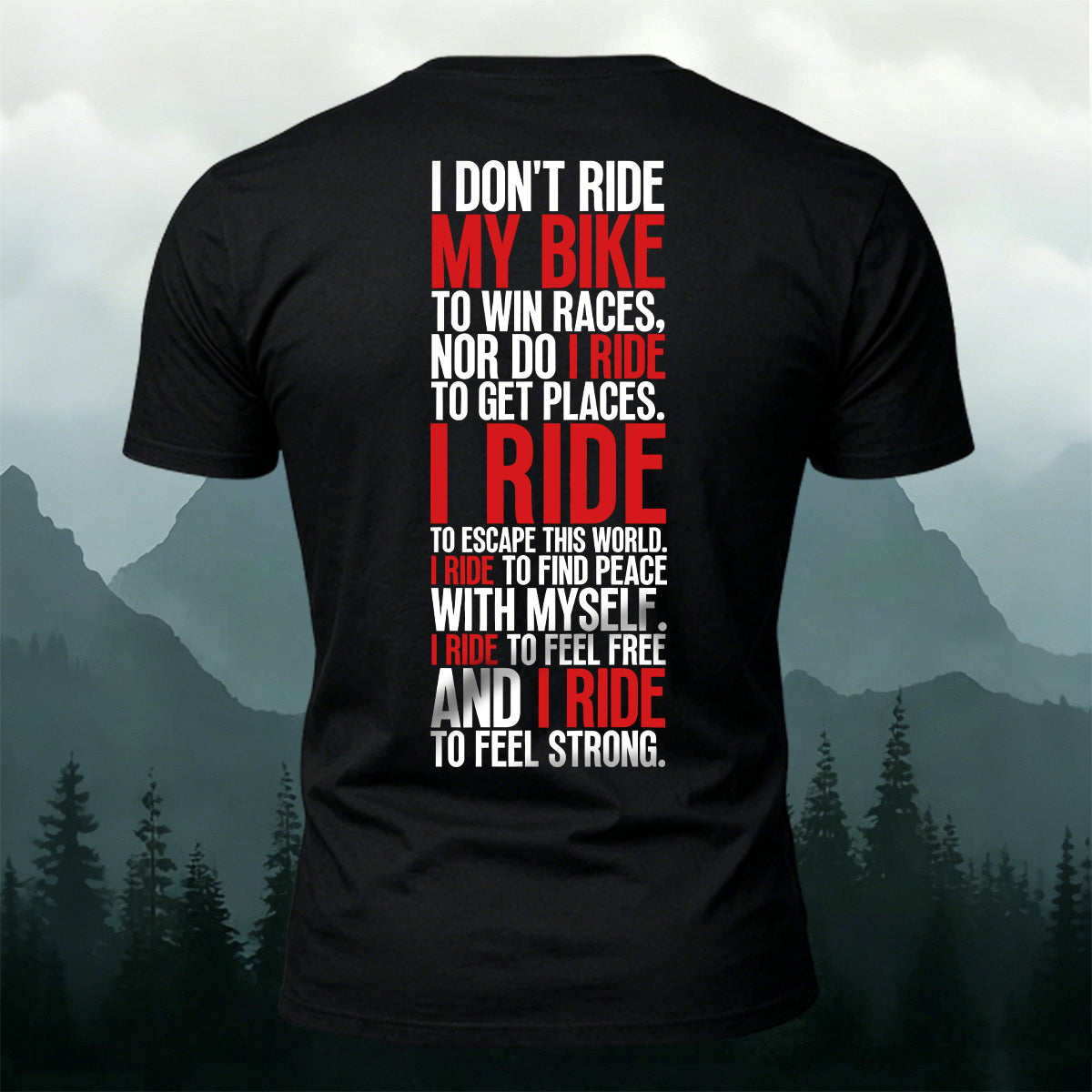 Cycling Spirit Printed Casual Cotton T-Shirt