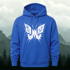 Cotton Made Dark Butterfly Skeleton Print Hoodie