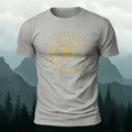 Fibonacci Spiral Print Casual Cotton T-Shirt