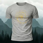 Fibonacci Spiral Print Casual Cotton T-Shirt