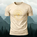 Fibonacci Spiral Print Casual Cotton T-Shirt