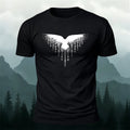 Wings Viking Print Casual 100% Cotton T-Shirt