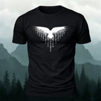 Wings Viking Print Casual 100% Cotton T-Shirt