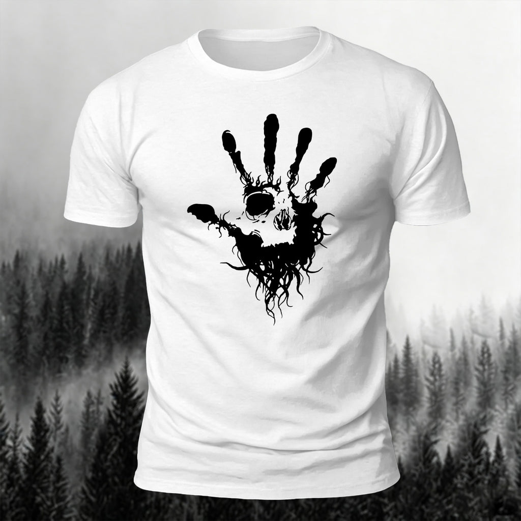 Skeleton Silhouette Print Casual Cotton T-Shirt