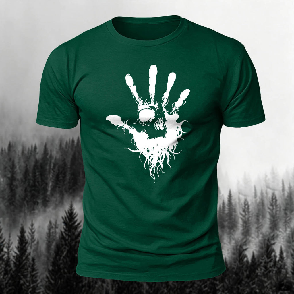 Skeleton Silhouette Print Casual Cotton T-Shirt