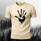 Skeleton Silhouette Print Casual Cotton T-Shirt