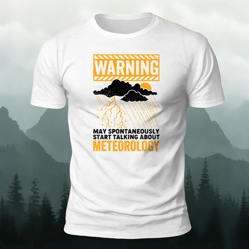 Weather-Themed Print Casual Premium Cotton T-Shirt