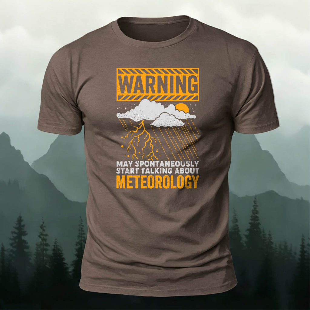 Weather-Themed Print Casual Premium Cotton T-Shirt