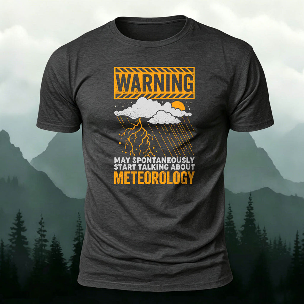 Weather-Themed Print Casual Premium Cotton T-Shirt