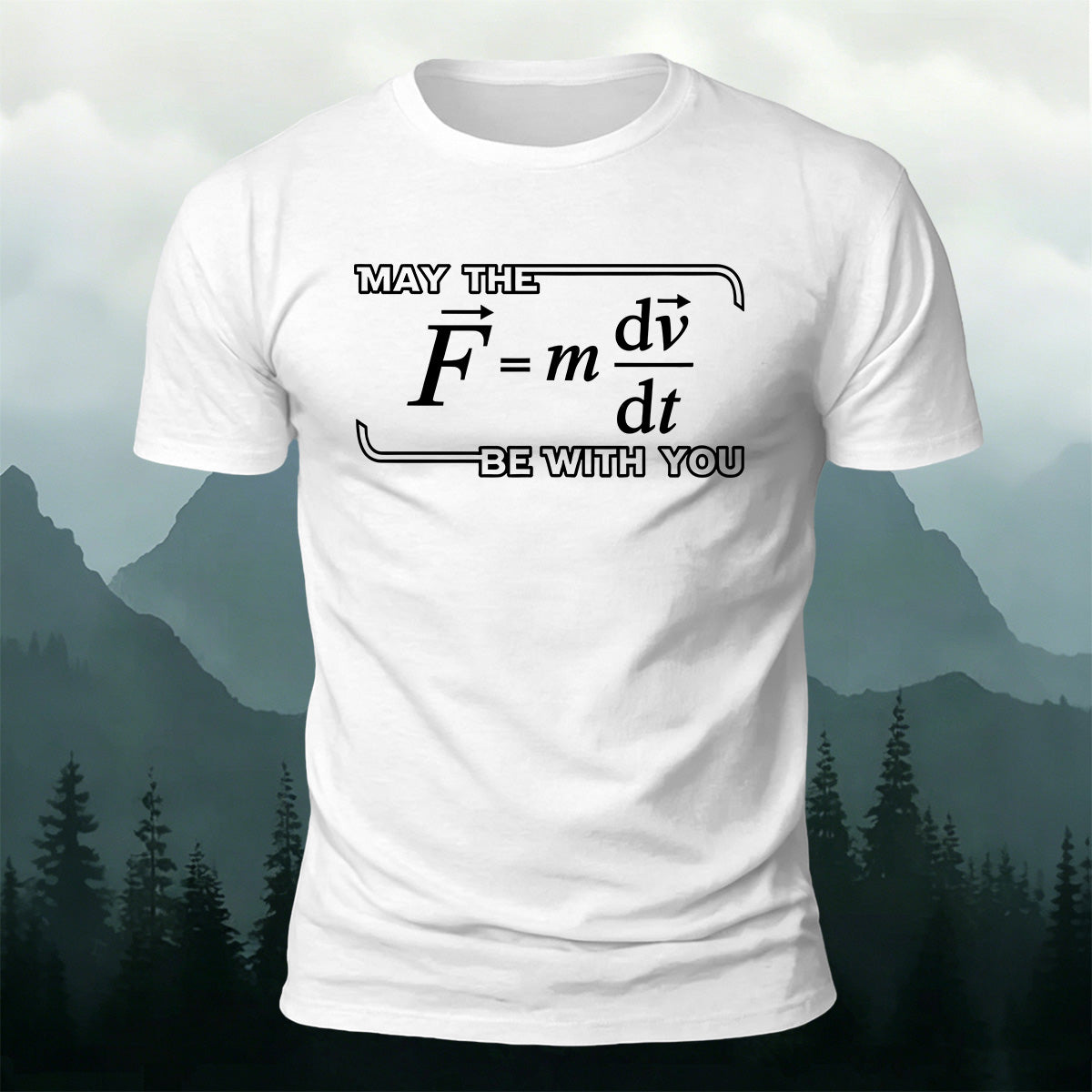 Physics Formula Print Casual Soft Cotton T-Shirt