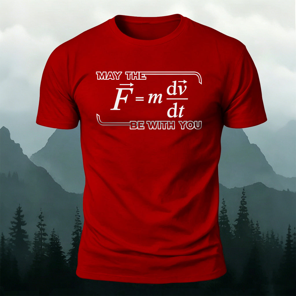 Physics Formula Print Casual Soft Cotton T-Shirt