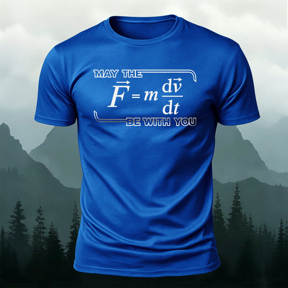 Physics Formula Print Casual Soft Cotton T-Shirt