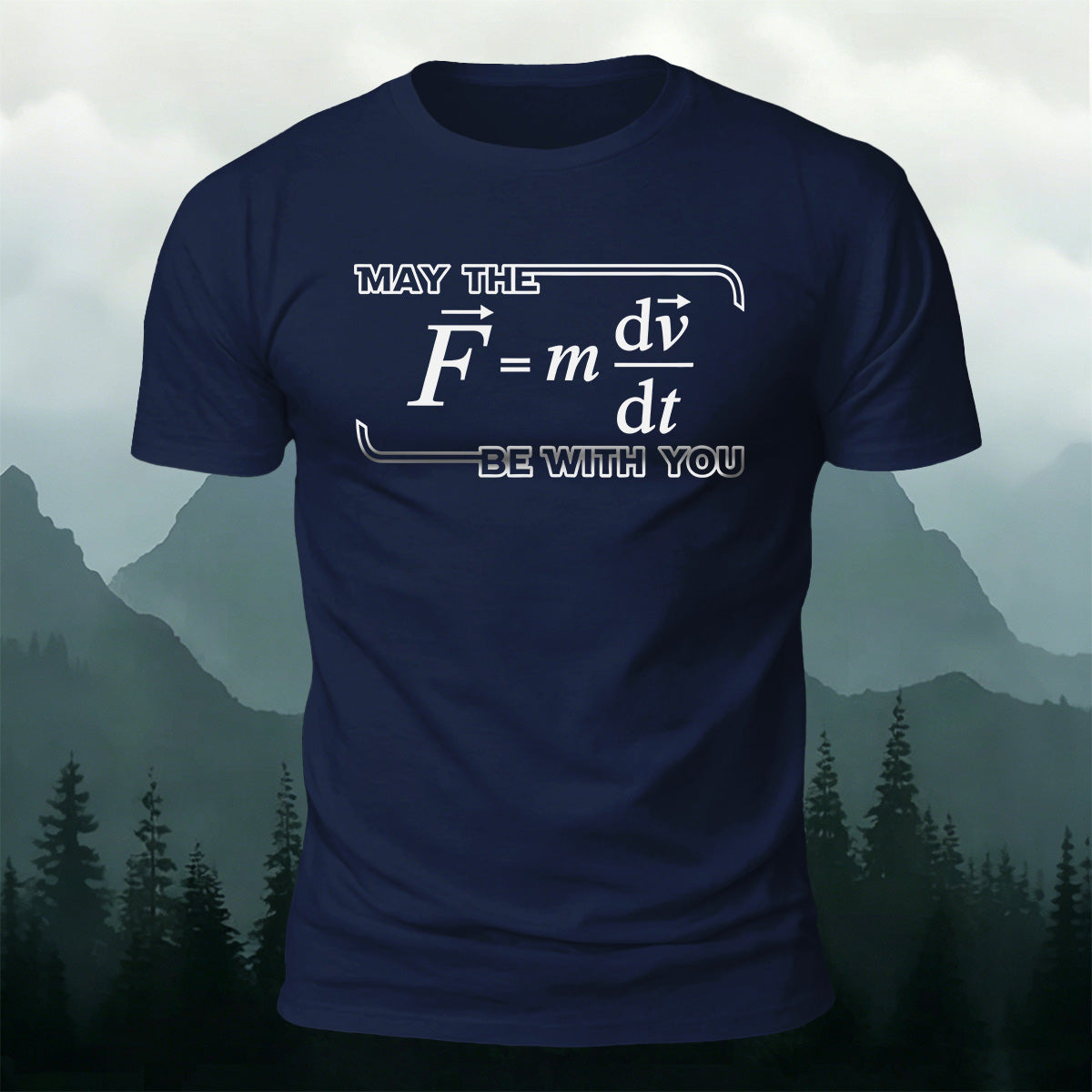 Physics Formula Print Casual Soft Cotton T-Shirt