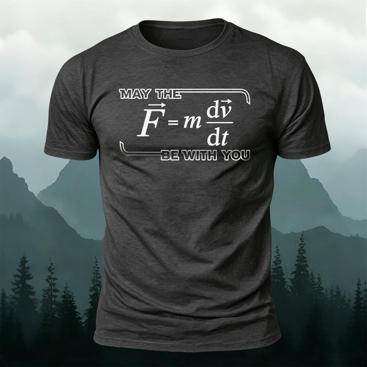 Physics Formula Print Casual Soft Cotton T-Shirt