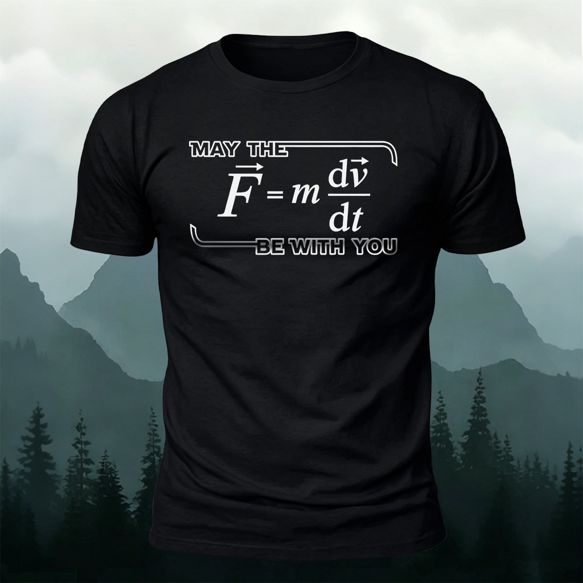 Physics Formula Print Casual Soft Cotton T-Shirt
