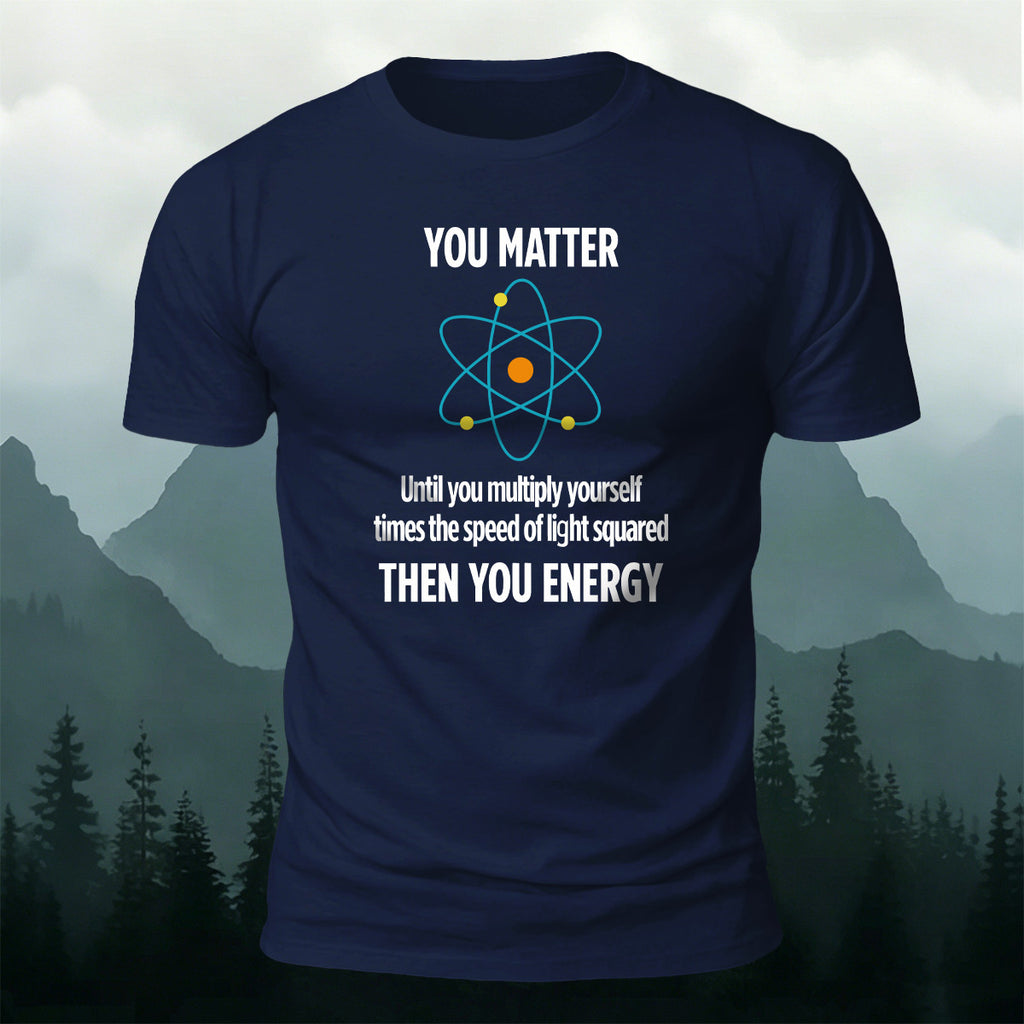Creative Atomic Model Print Casual Soft Cotton T-Shirt