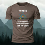 Creative Atomic Model Print Casual Soft Cotton T-Shirt