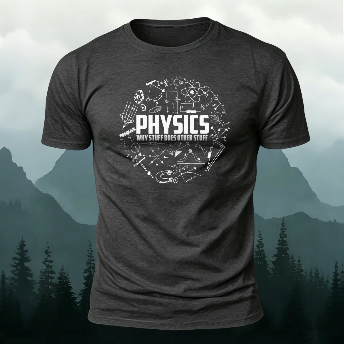 Elements of Physics Print Soft Cotton T-Shirt