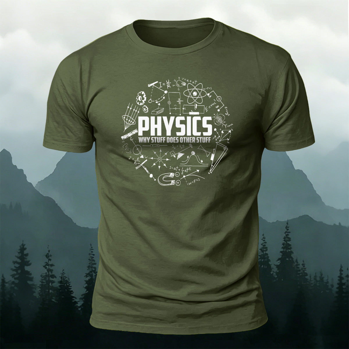 Elements of Physics Print Soft Cotton T-Shirt