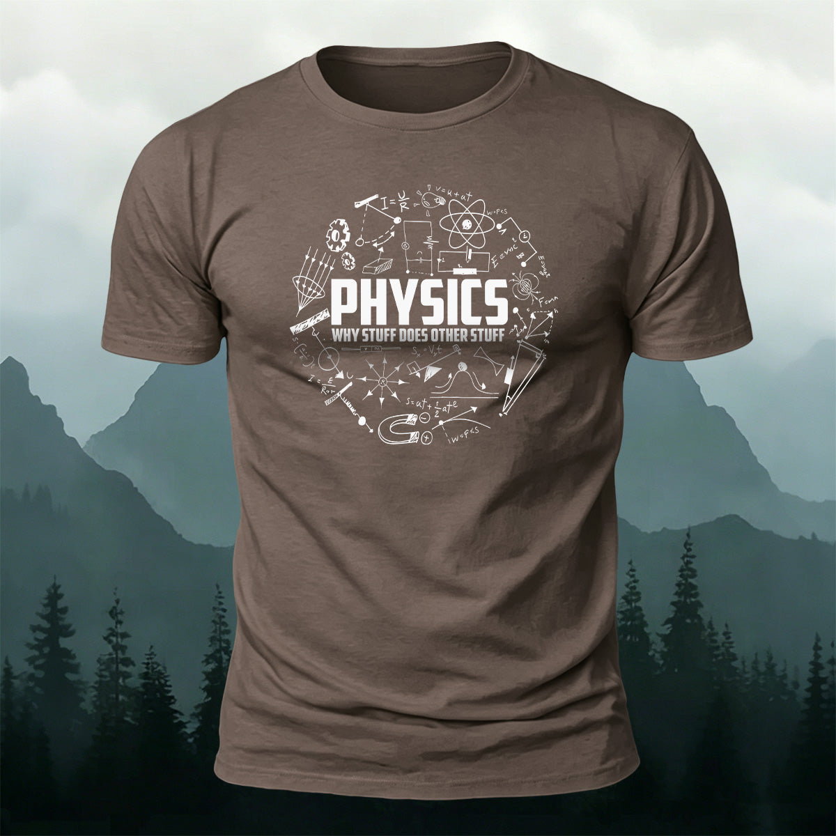 Elements of Physics Print Soft Cotton T-Shirt