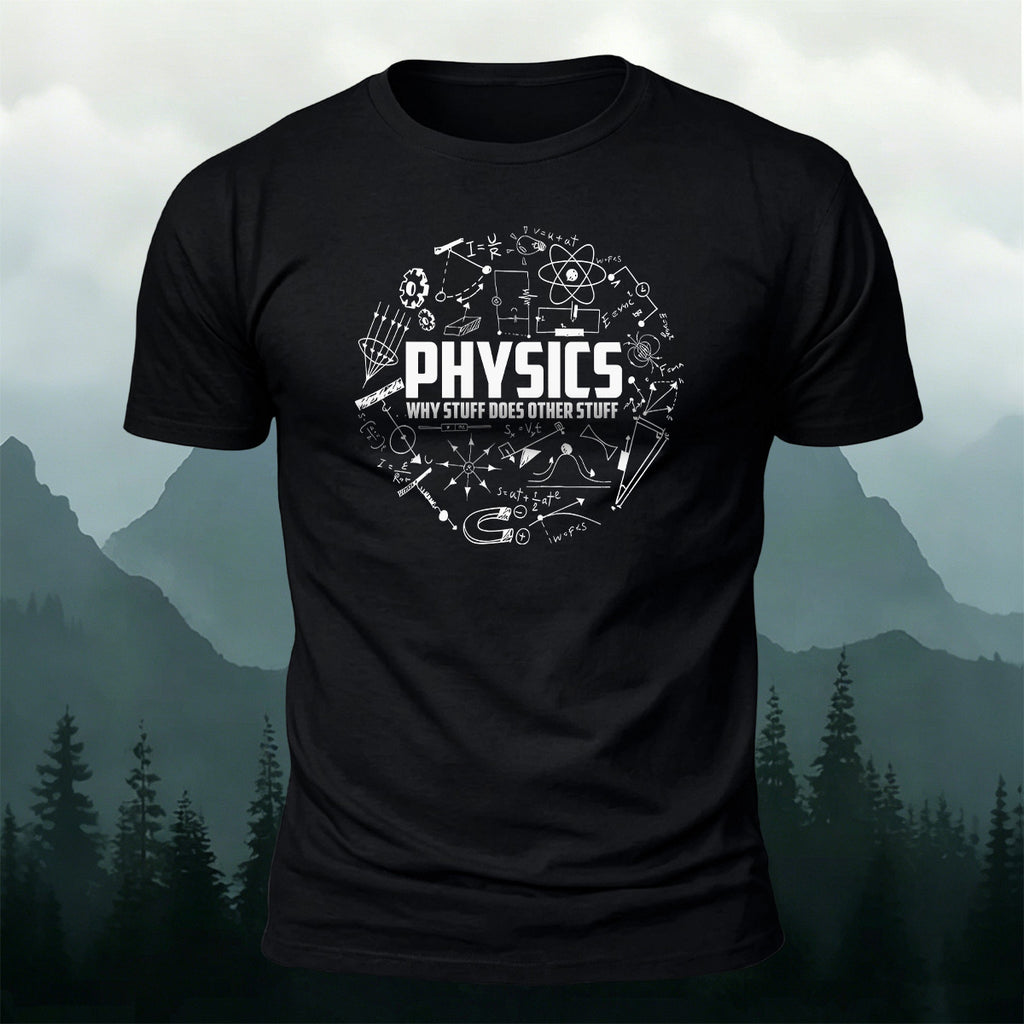 Elements of Physics Print Soft Cotton T-Shirt