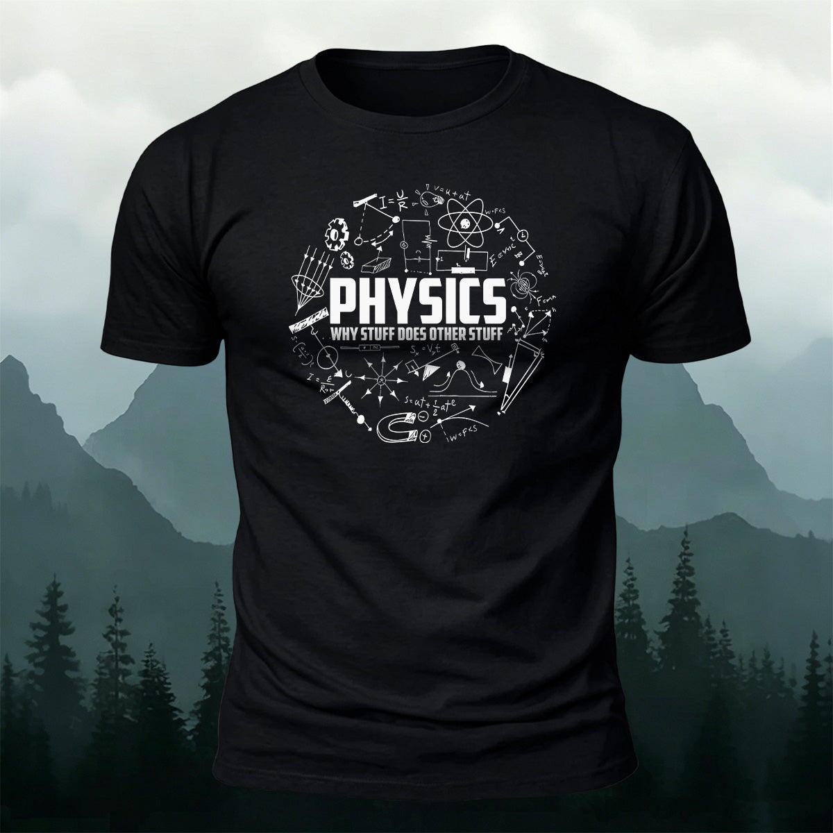 Elements of Physics Print Soft Cotton T-Shirt