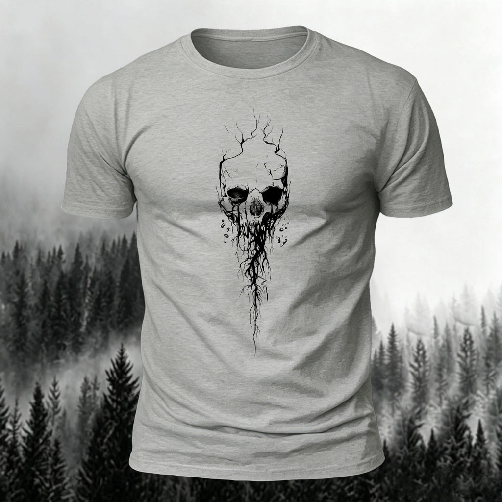 Dark Gothic Print Casual Soft Cotton T-Shirt