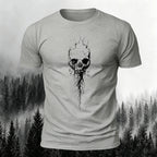 Dark Gothic Print Casual Soft Cotton T-Shirt
