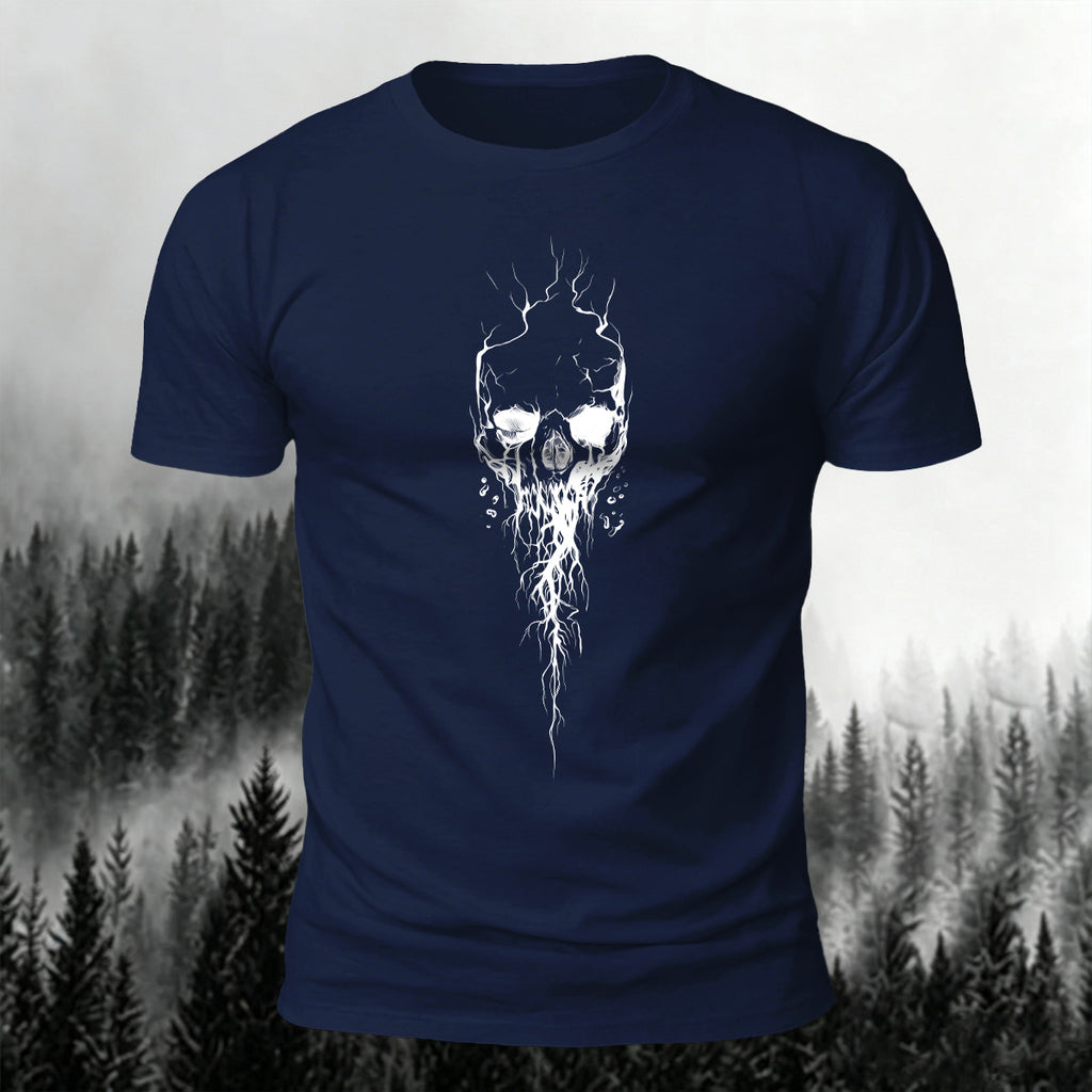 Dark Gothic Print Casual Soft Cotton T-Shirt