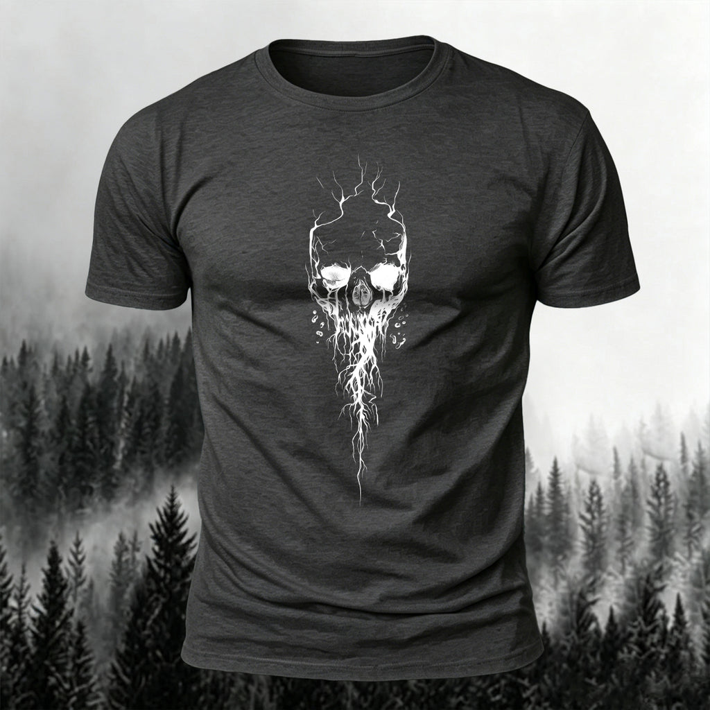 Dark Gothic Print Casual Soft Cotton T-Shirt
