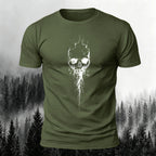 Dark Gothic Print Casual Soft Cotton T-Shirt
