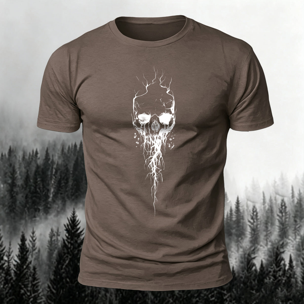 Dark Gothic Print Casual Soft Cotton T-Shirt