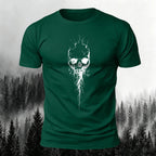 Dark Gothic Print Casual Soft Cotton T-Shirt