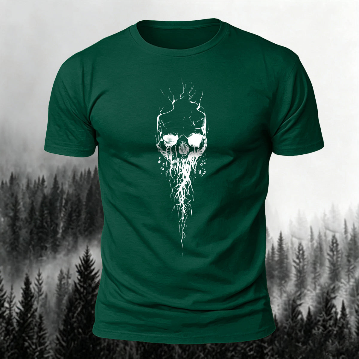 Dark Gothic Print Casual Soft Cotton T-Shirt