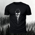 Dark Gothic Print Casual Soft Cotton T-Shirt