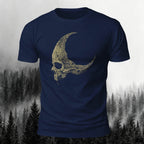 Dark Skull Print Casual Soft Cotton T-Shirt