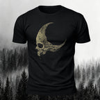 Dark Skull Print Casual Soft Cotton T-Shirt