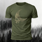 Dark Skull Print Casual Soft Cotton T-Shirt