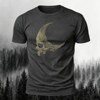 Dark Skull Print Casual Soft Cotton T-Shirt
