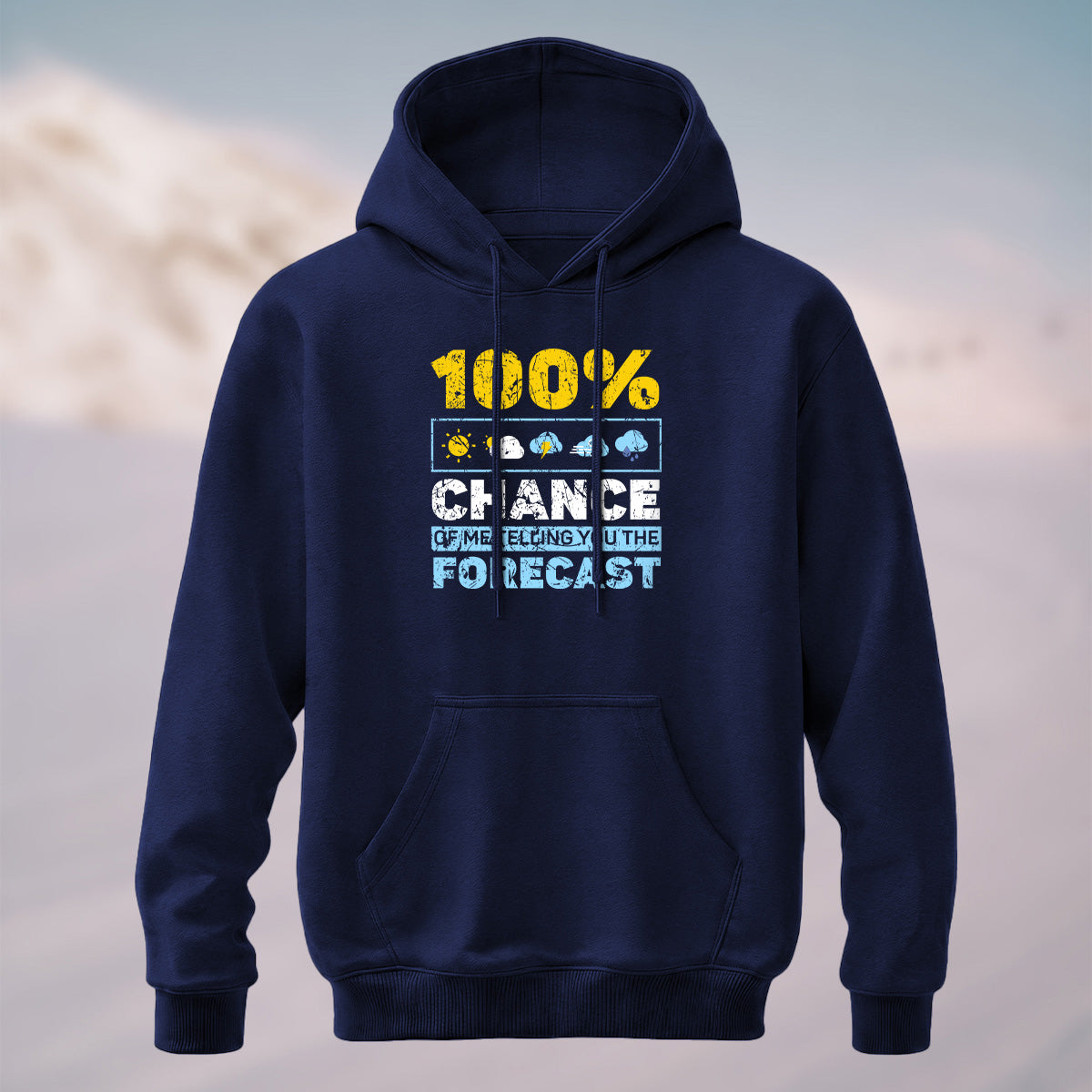 Cotton Made Meteorology Print Hoodie
