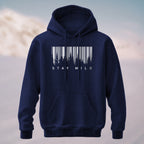 Cotton Made Creative Barcode Print Hoodie