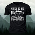 Big Fish in Hand Pattern Daily Cotton T-shirt
