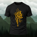 Minimal Tech Power Button Combed Cotton T-Shirt