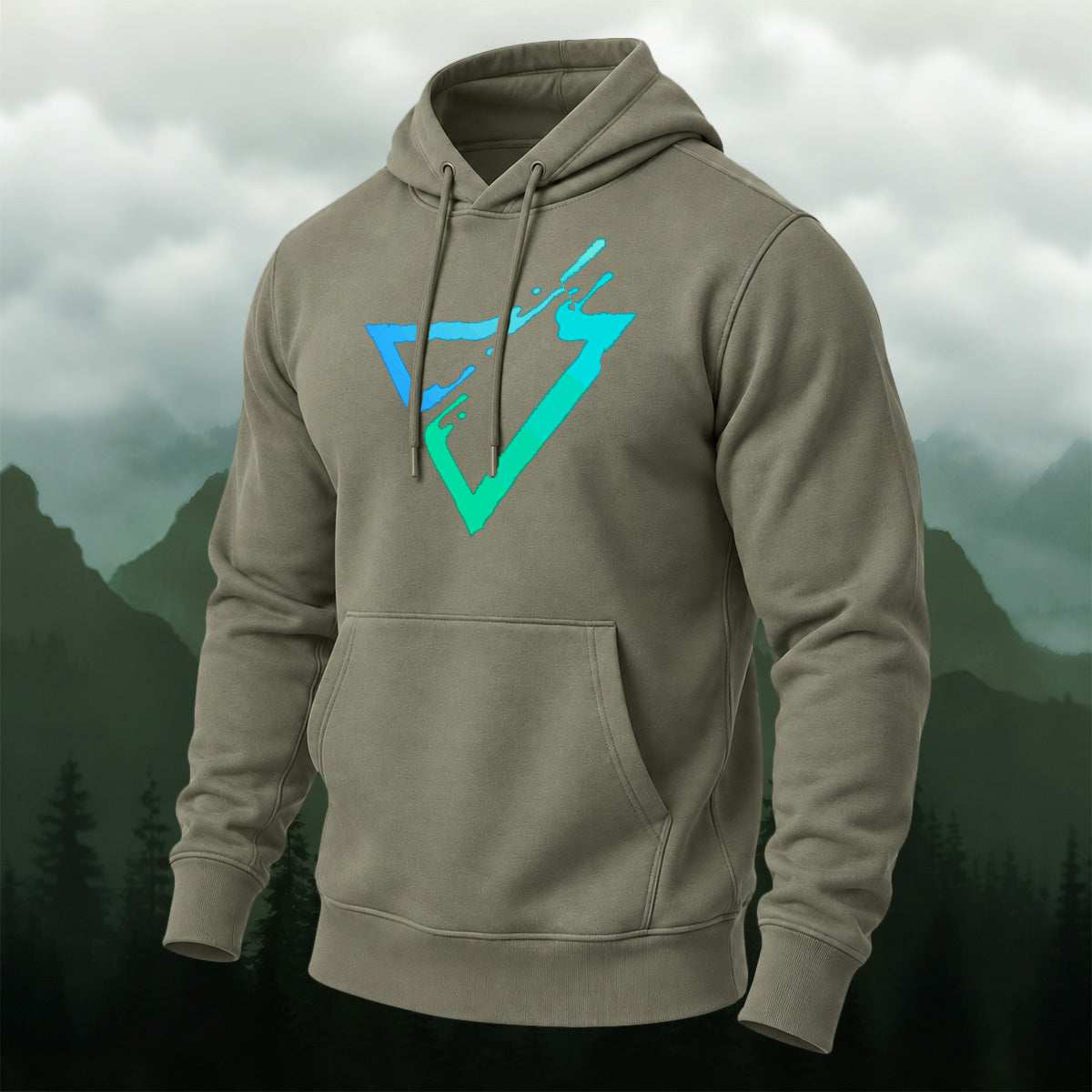 Cotton Made Modern Geometric Triangle Hoodie