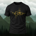 Modern Honeycomb Circuit Soft Cotton T-Shirt