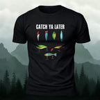 Catch Ya Later Printed Combed Cotton Casual T-Shirt