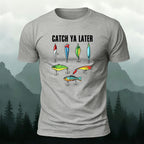 Catch Ya Later Printed Combed Cotton Casual T-Shirt