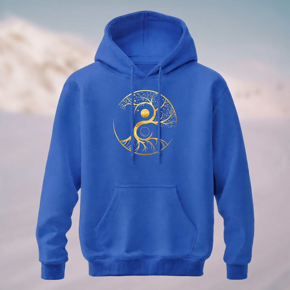 Cotton Made Tree of Life Print Hoodie