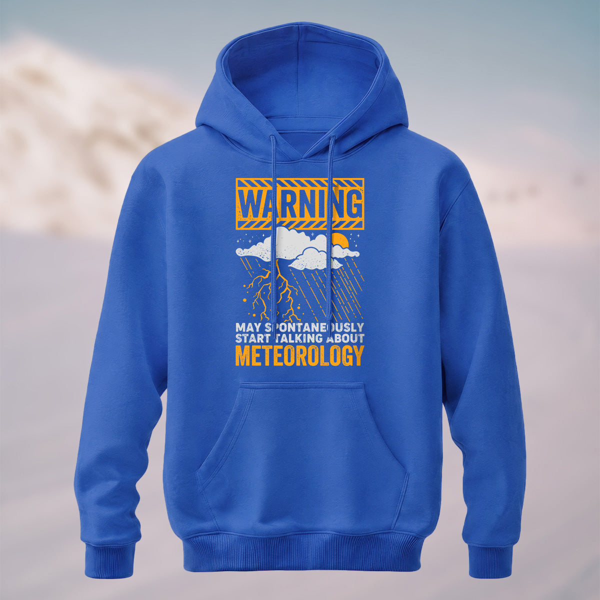 Cotton Made Weather Print Hoodie
